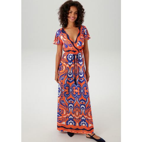 Aniston CASUAL Maxi-jurk met extravagante, grootschalige print - nieuwe collectie