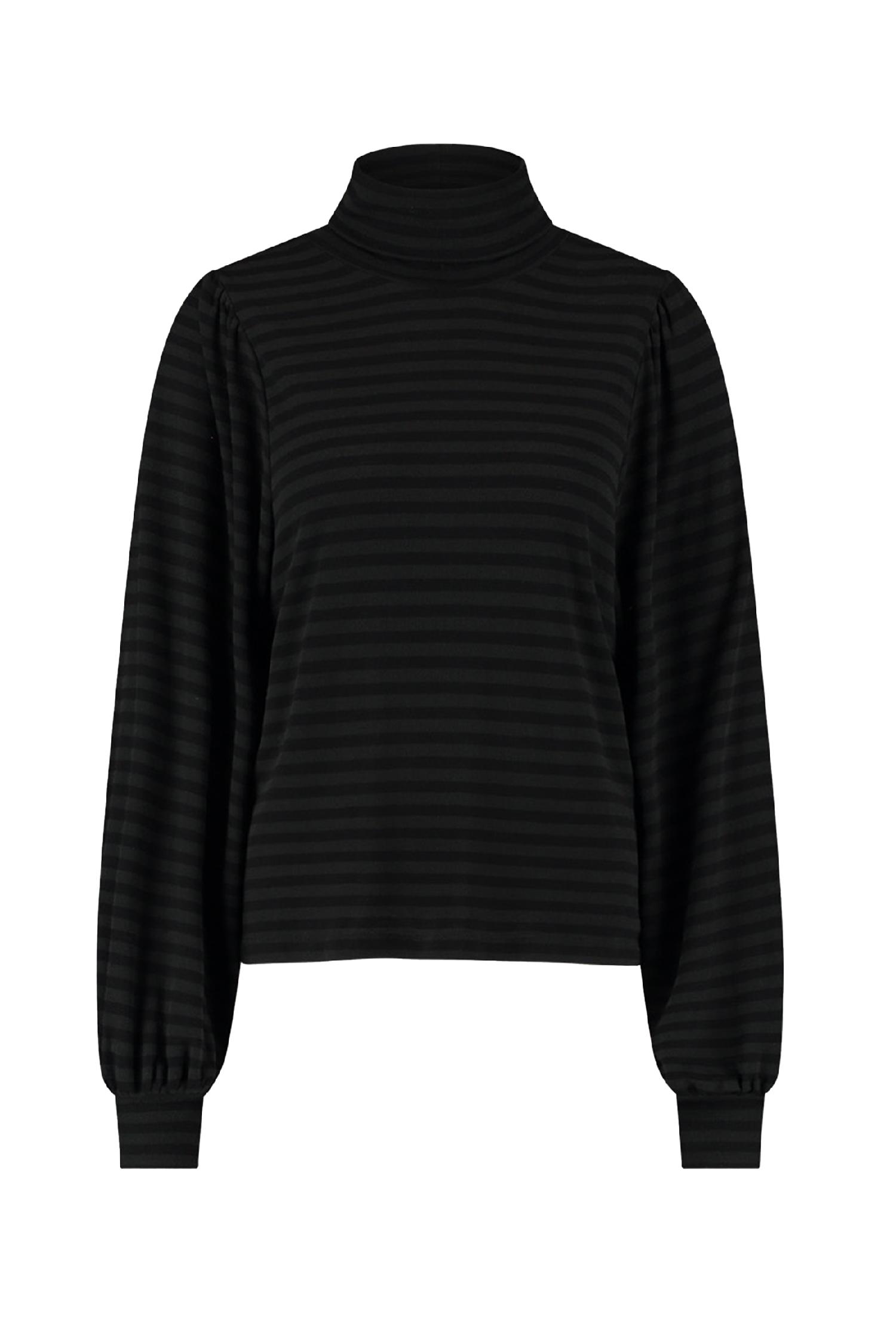 By-Bar Amsterdam Jojo roll melange stripe top