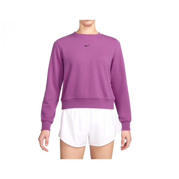 Nike  Women's Dri-Fit One Crew Neck French Terry - Trui, purper