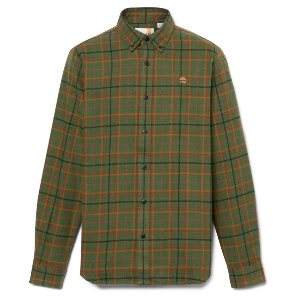 Timberland  Midweight Flannel Check Shirt 4A - Overhemd, olijfgroen