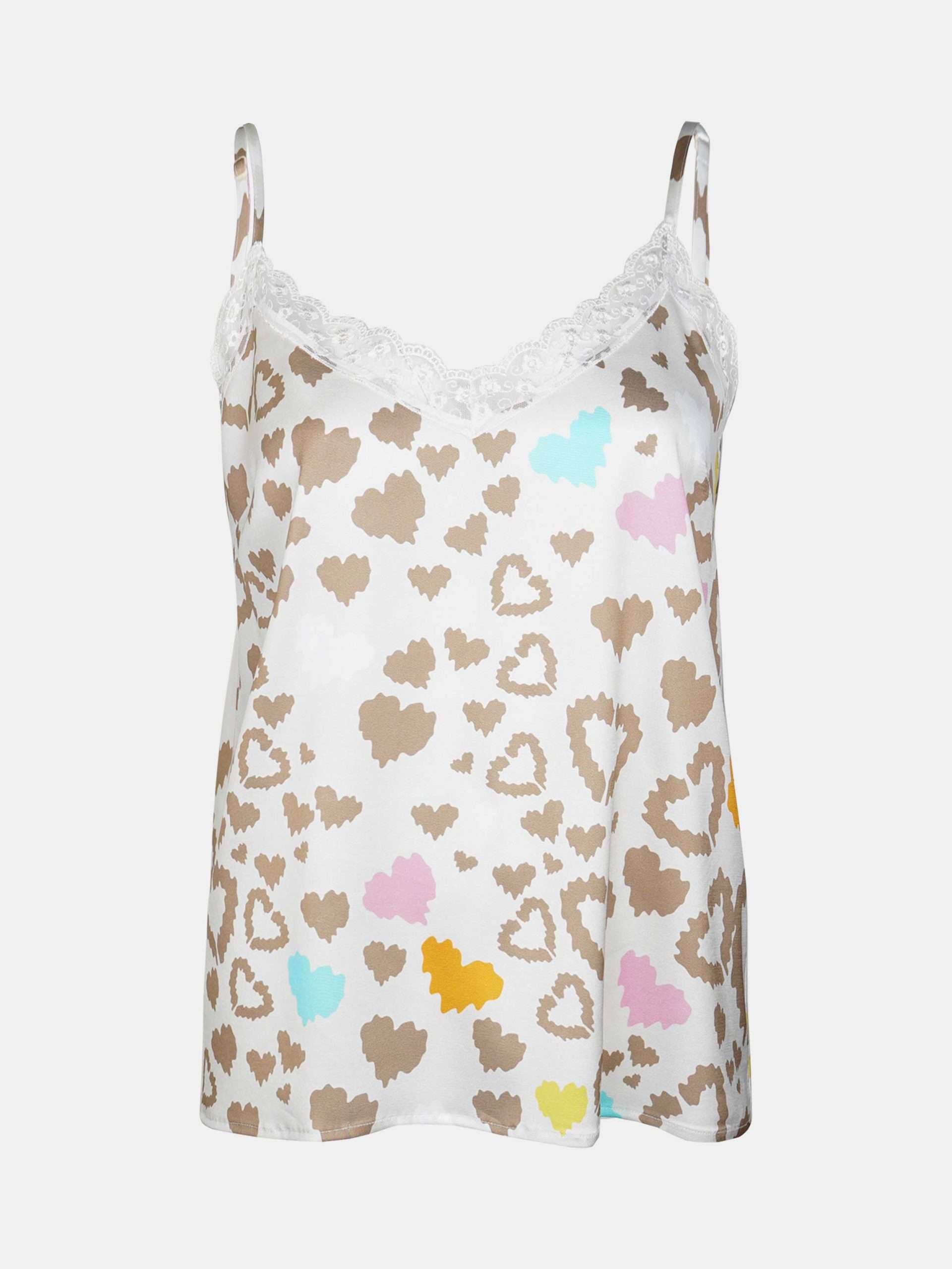 Mucho Gusto Slip top leopard hartjes