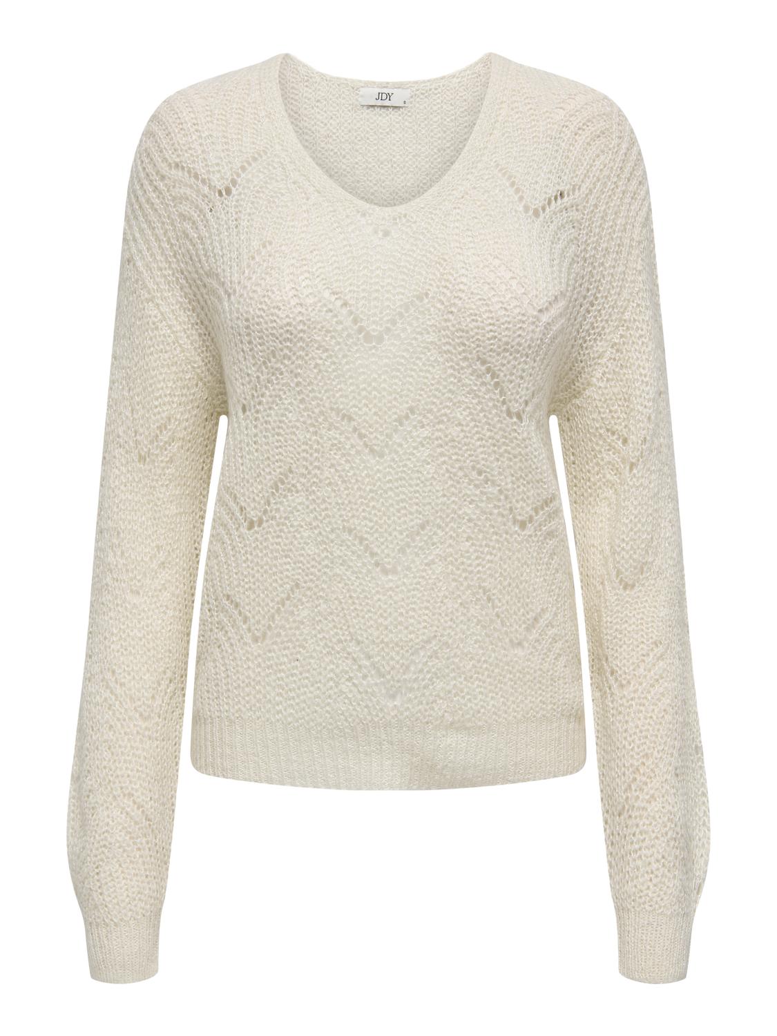 Jacqueline de Yong Jdybadut l/s v-neck struc glitt pul