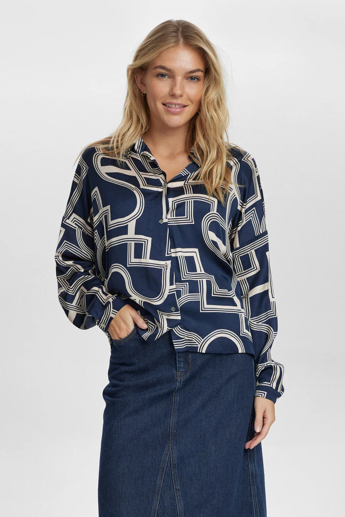 Nümph Numph nuletty loose shirt dark sapphire 705015