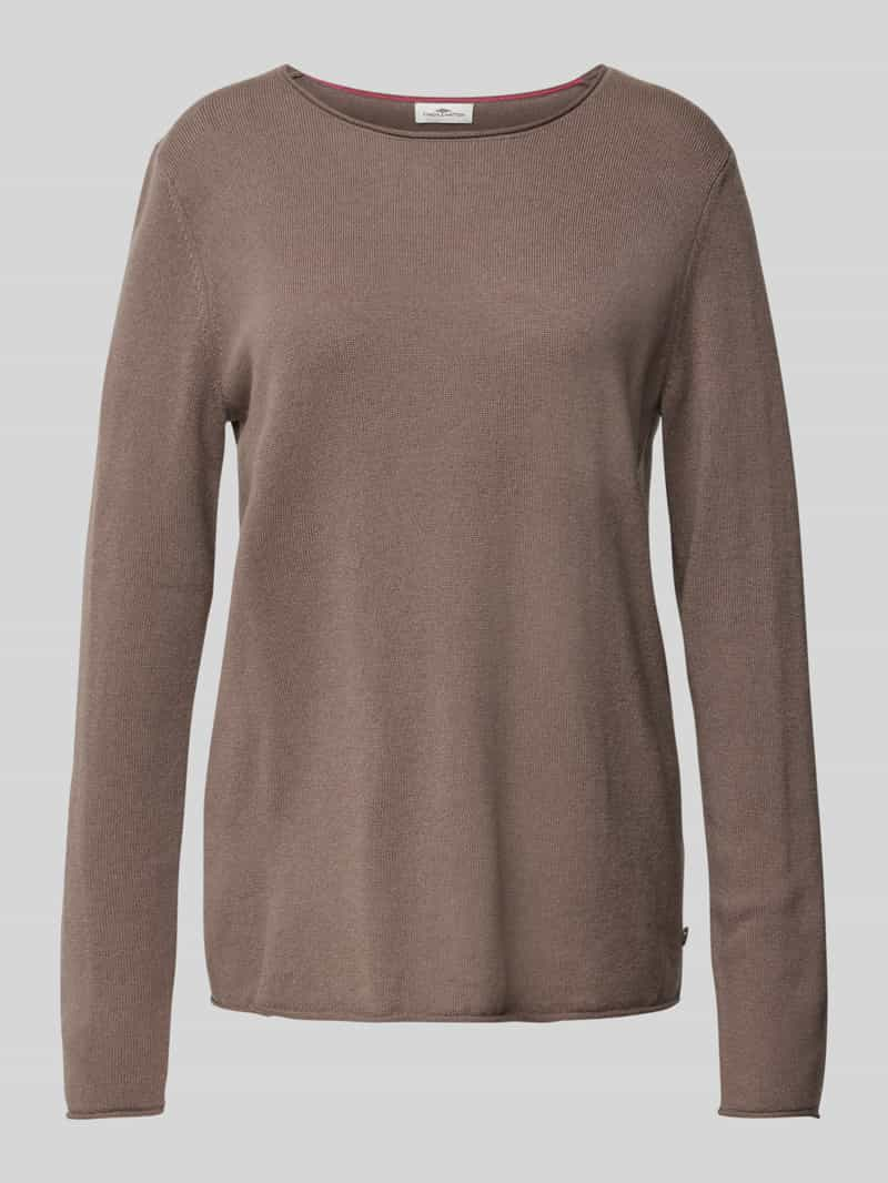 FYNCH-HATTON Pullover van wolmix met labeldetail