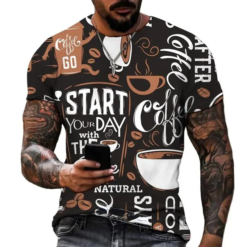 Plus Size FUGUIS 3D Letters Print T-shirt Mannen Zomer Tee Liefhebbers Kleding O Hals Korte Mouw Losse Tops Ademende Koppels Shirts S