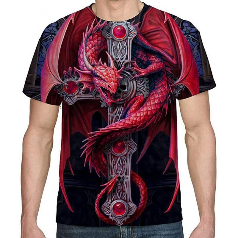 HerSight Casual Mannen 3D Bedrukte T-shirt O Hals Korte Mouw Tops Streetwear Kleding Mannelijke Zomer Outfit Tee Sportwear T-shirts S