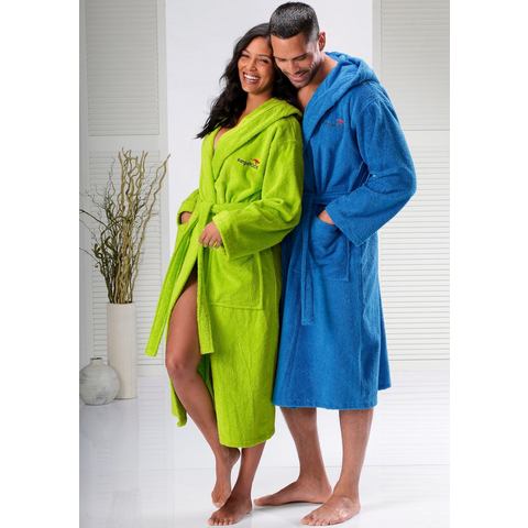 KangaROOS Uniseks badjas Cassidy met zakken, bijzonder knus, 100% katoen, s-3xl (1 stuk)
