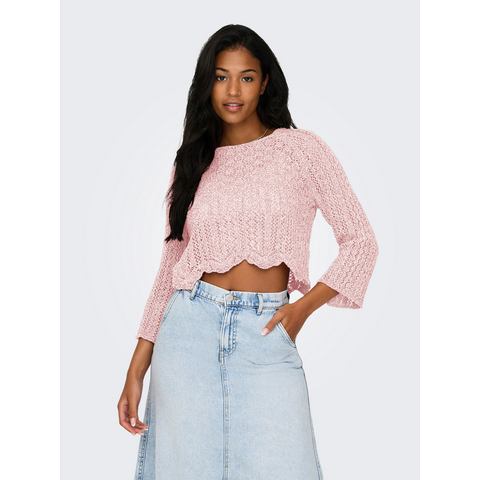 Only Trui met ronde hals ONLNOLA LIFE 3/4 PULLOVER KNT NOOS