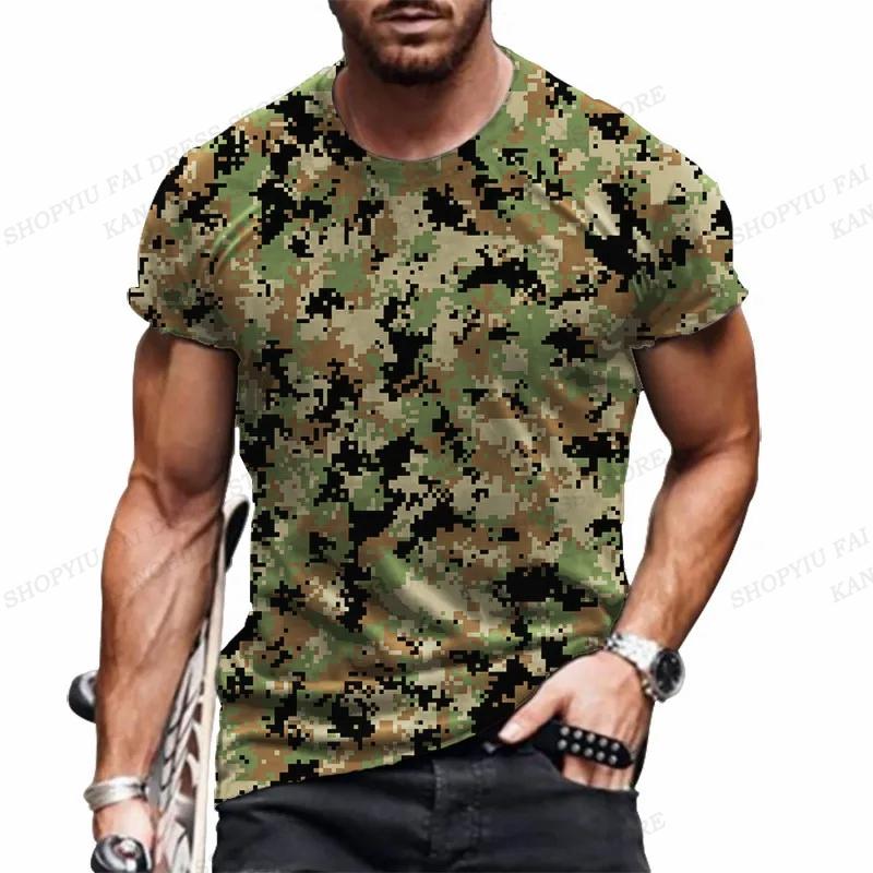 Bobby 2 Heren Camo T-shirt Camouflage 3D Print T-shirt Heren Mode O-hals Korte Mouw T-shirt Outdoors T-shirt Sportkleding Tops Tee Fitness 3XL