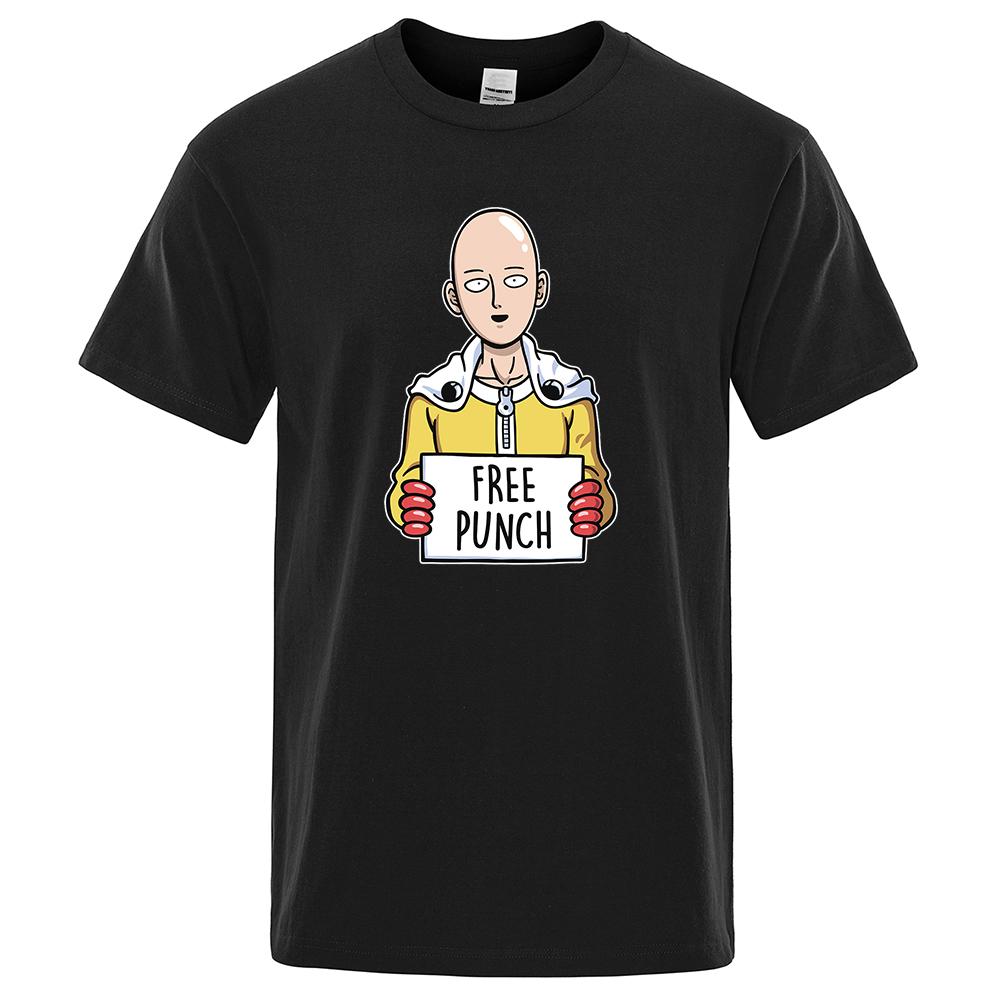 Baibao QIQI Anime One Punch-Man Printing Man's T-shirt Oversized Merk T-shirt Mode Comfortabele Kleding Zomer Ademende T-shirts Mannen XS