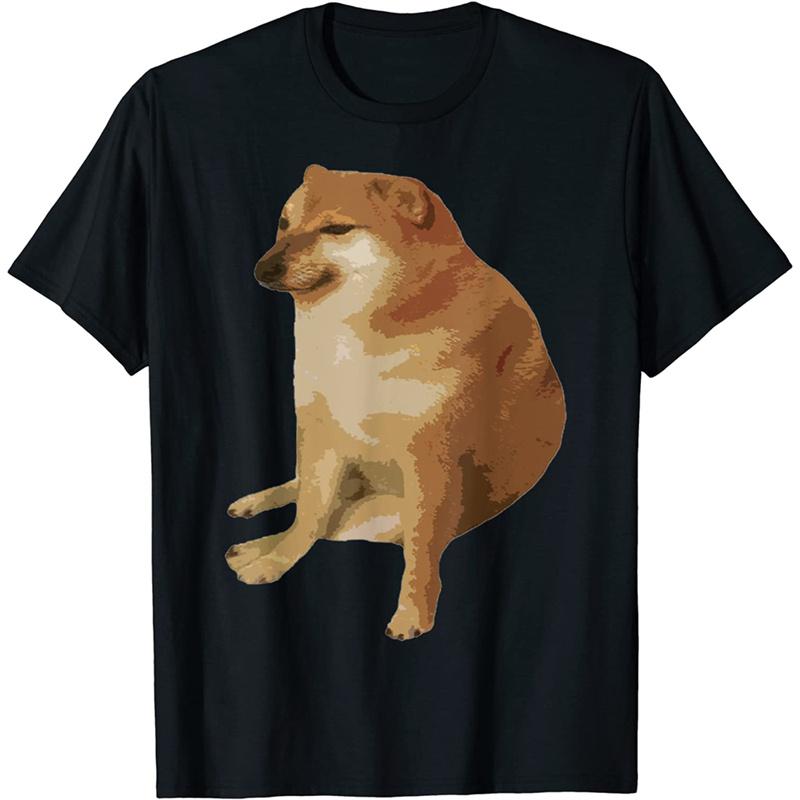 Limindong Meme Balltze Cheems RIP Grpahic T-shirt voor herenkleding Grappige 3D Doge Fans T-shirts Mode Streetwear Casual Unisex Kids Tops XS