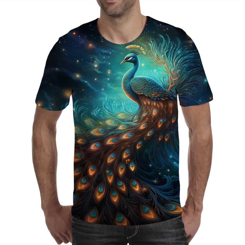 HerSight Streetwear 3D Animal T-shirt Man 3D Tiger Printing Tees Grappige Hip Hop Heren Casual Korte Mouw T-shirts Zomer Top S