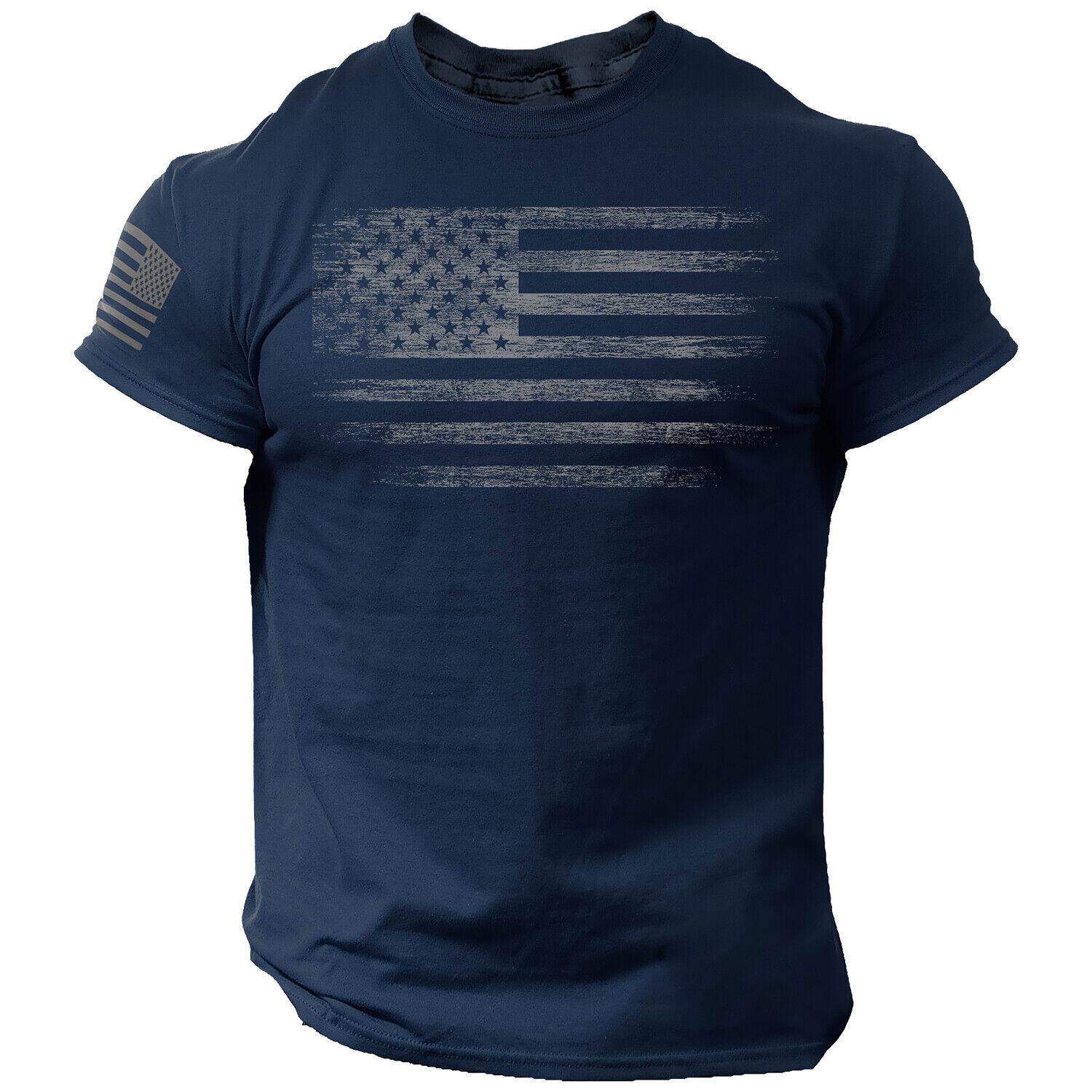 Subilier Gym heren T-shirt voor mannen 3d Print USA Vlag T-shirt Oversized Casual Korte mouwen Zomer Sportkleding Mannen kleding Tees Tops M