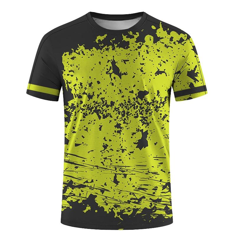ETST WENDY 005 Heren T-shirt Casual Korte Mouw Badminton T-shirt Tafeltennis Kleding Zomer Competitie Training Snel Drogend Heren Losse Top S
