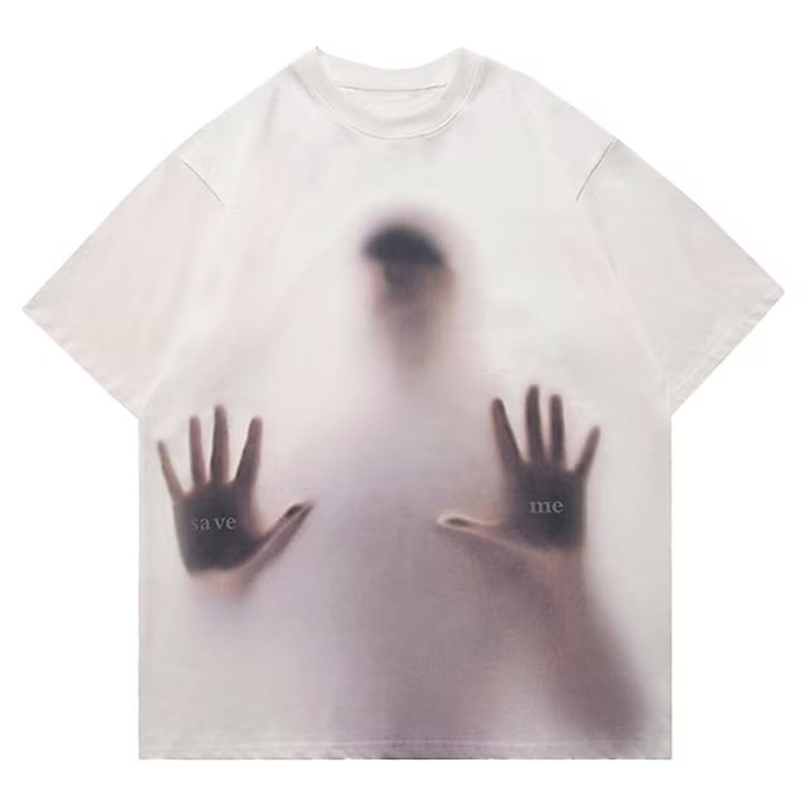 ETST 013 zomer heren 3D print t-shirts sportkleding casual oversized korte mouwen shirts O-hals S