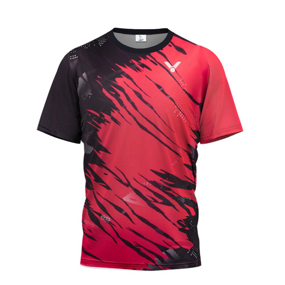 Xin nan zhuang Victory Ademende Golfkleding Heren Fitness Korte Mouw Heren Badminton Sportkleding Patchwork Bedrukte Tenniskleding XS beige