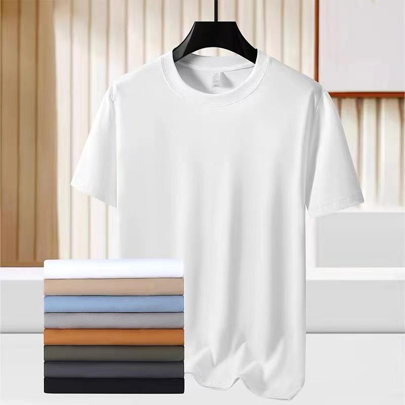 LOVE YOURSELF PLEASE Los katoenen T-shirt voor heren met effen kleur ademend materiaal voor buitensporten M