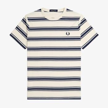 Fred Perry Stripe T-Shirt, White