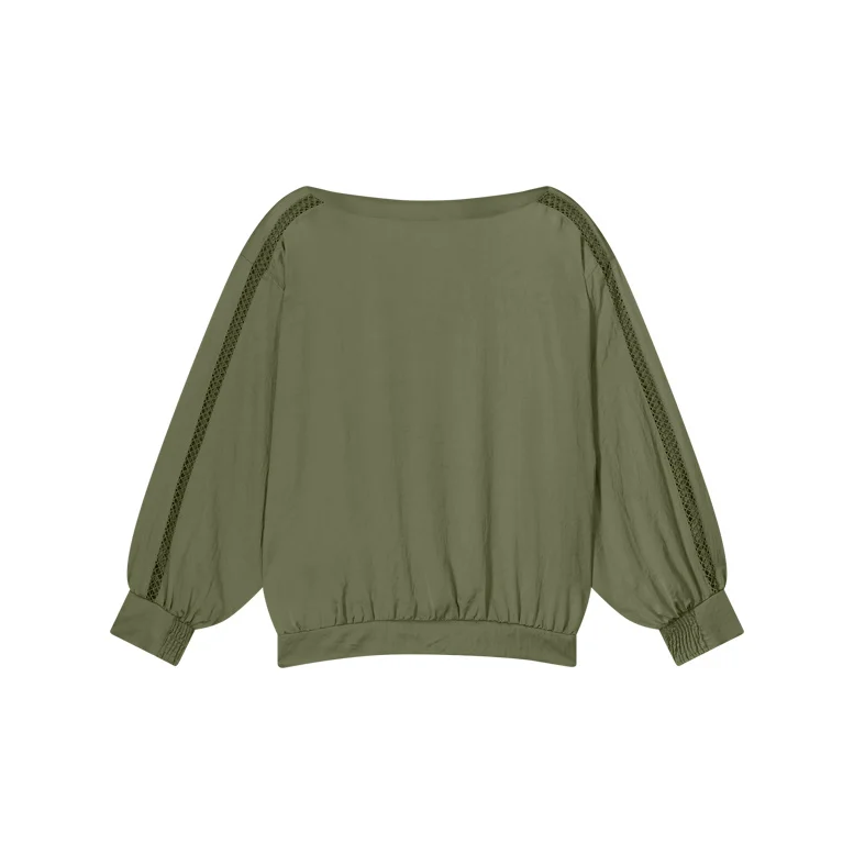 Summum 2s3267-11817 612 top batsleeves silky touch combatgreen
