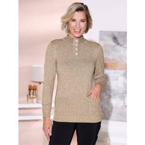 Classic Basics Gebreide Trui met opstaande kraag