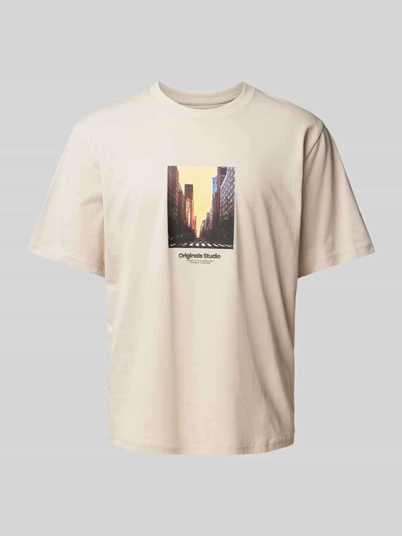 Jack & jones T-shirt met motiefprint, model 'VESTERBRO'