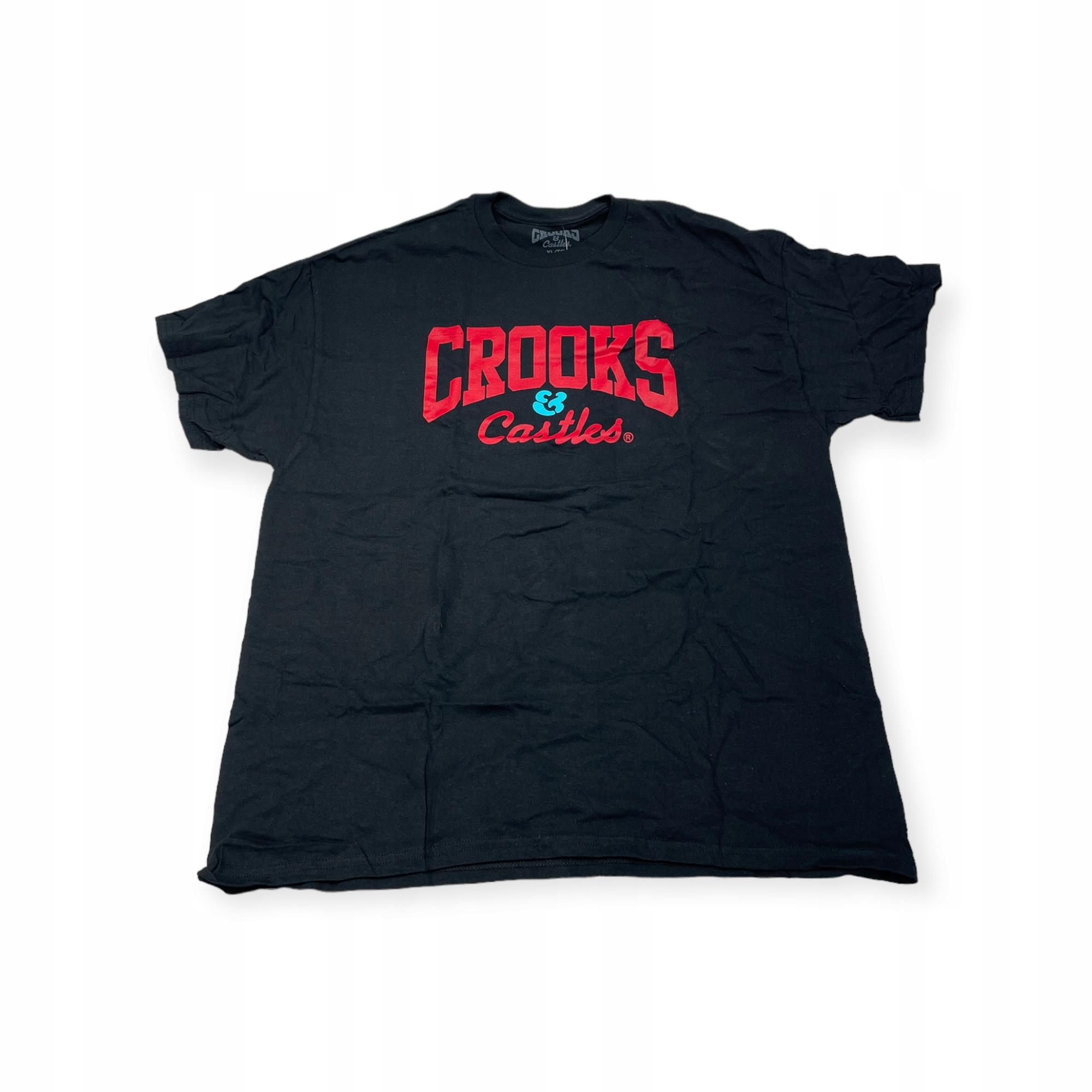 Outletup-clothes Koszulka T-shirt męski okrągły dekolt SPENCER'S CROOKS L