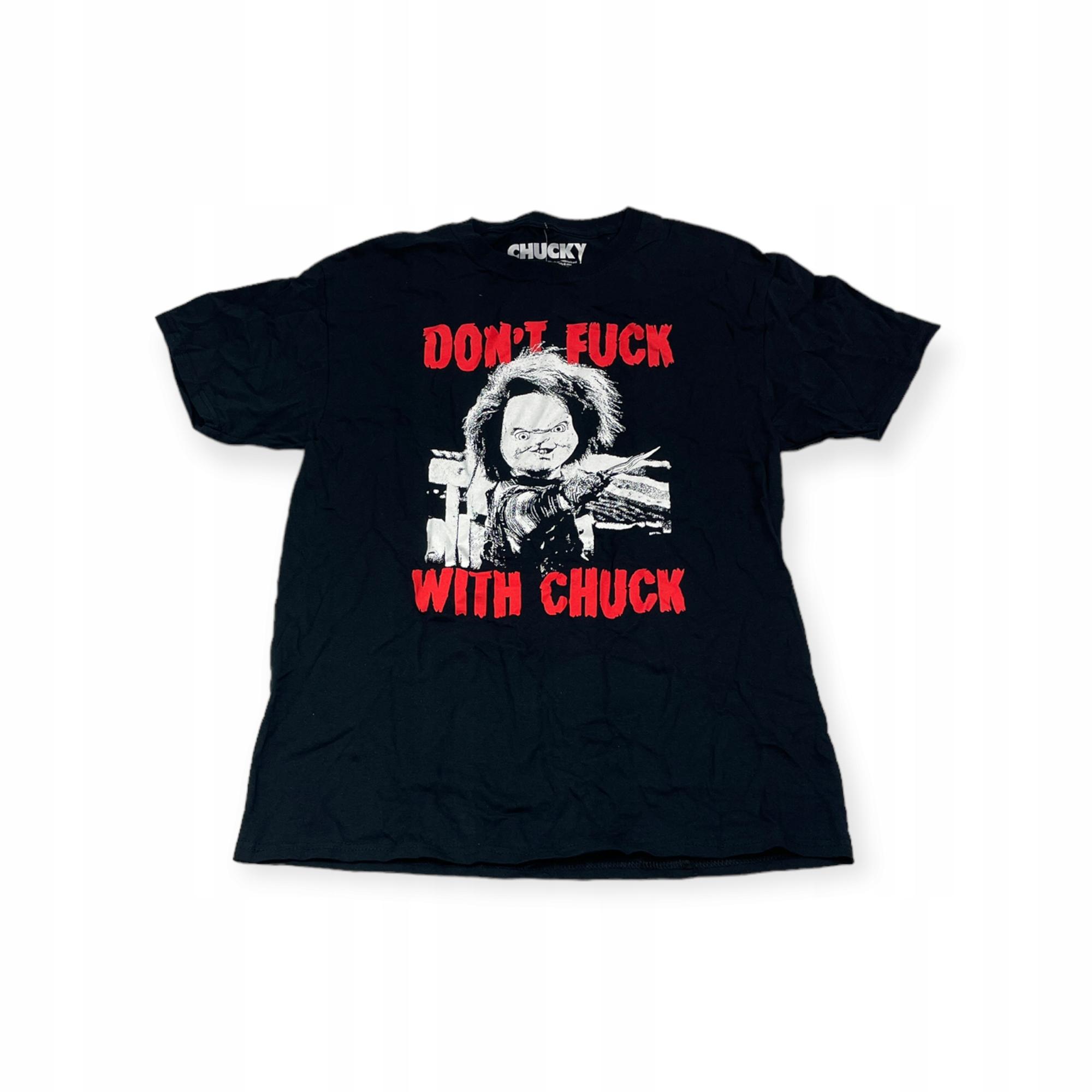 Outletup-clothes Koszulka T-shirt męski okrągły dekolt SPENCER'S CHUCKY M