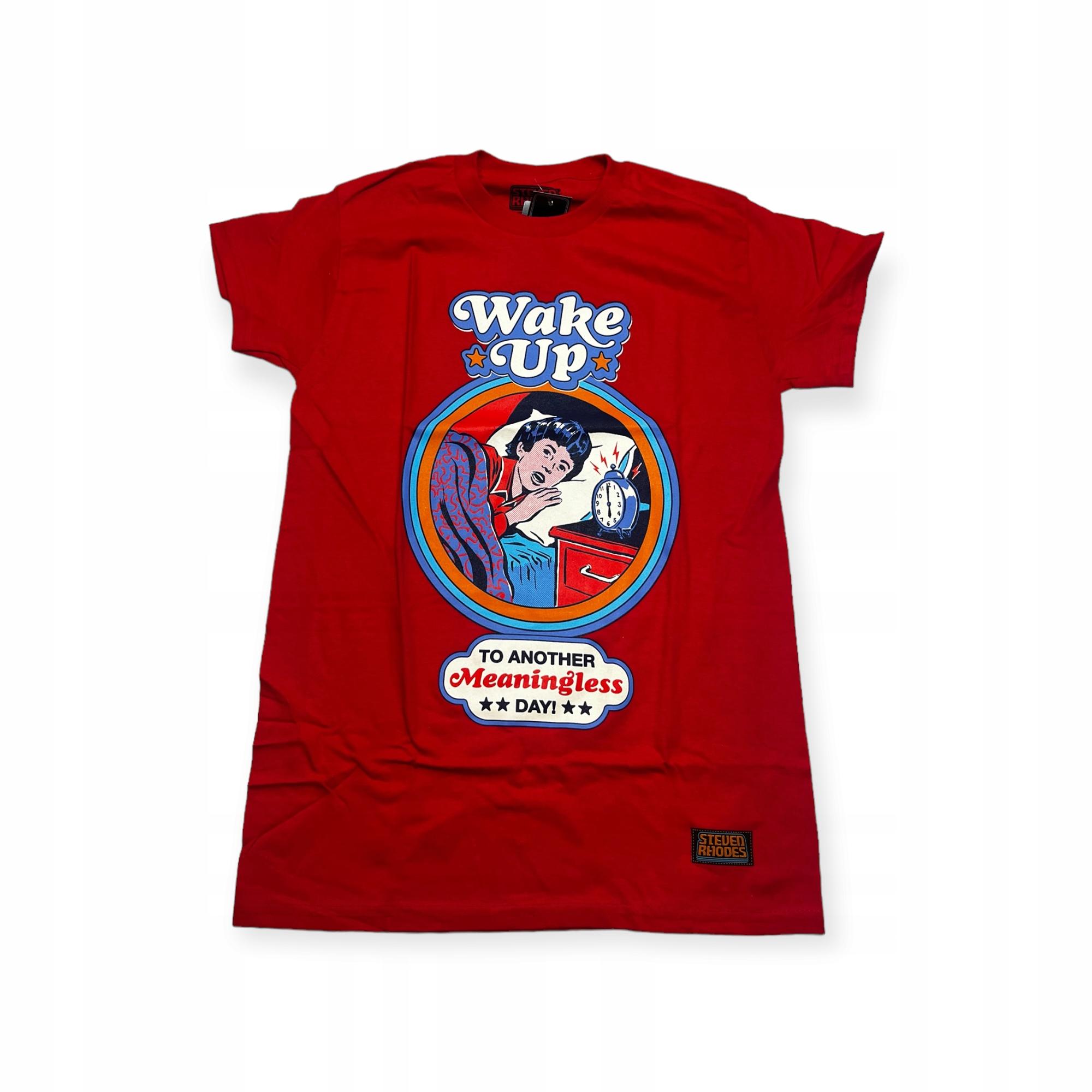 Outletup-clothes Koszulka T-shirt męski okrągły dekolt SPENCER'S nadruk M