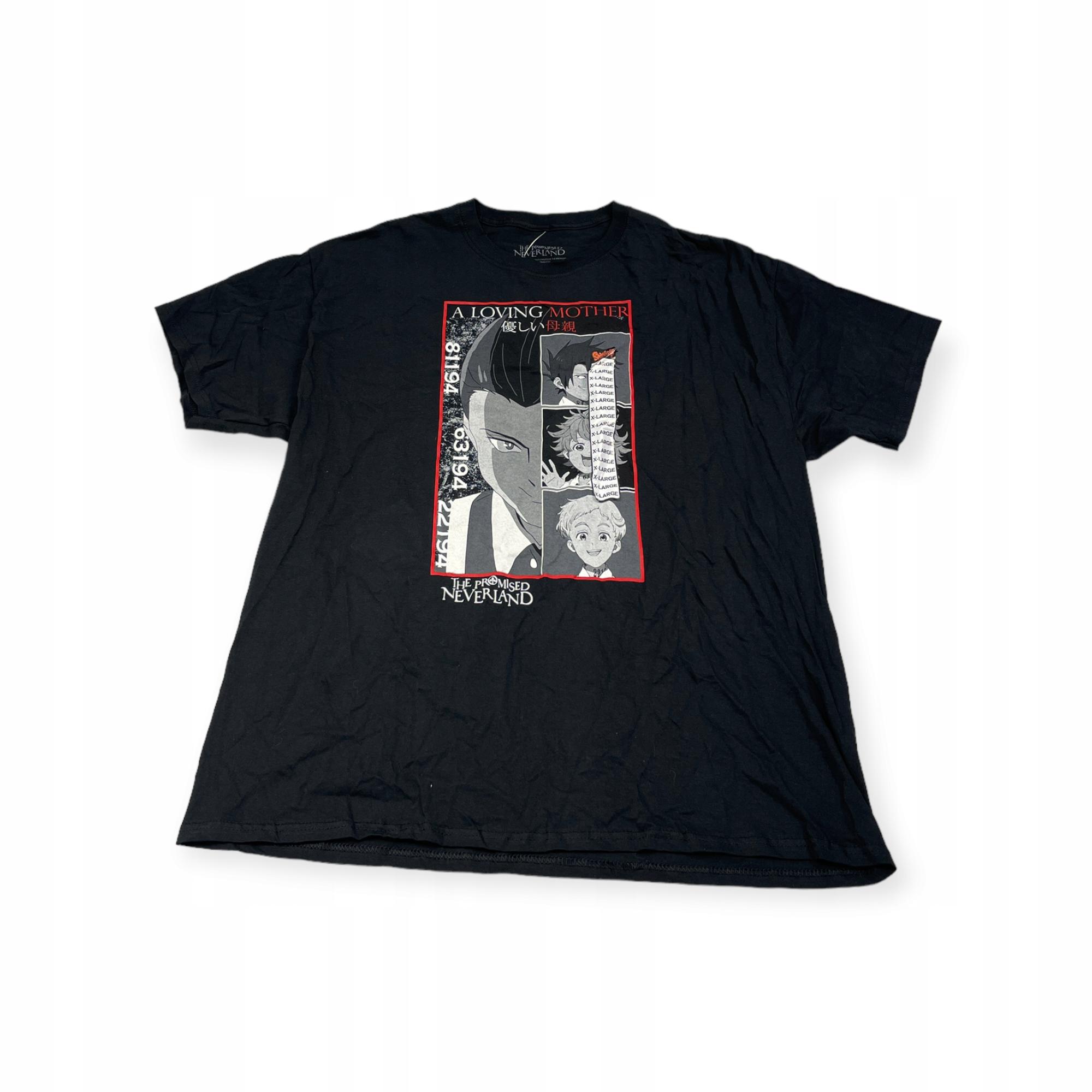 Outletup-clothes Koszulka T-shirt męski okrągły dekolt SPENCER'S THE PROMISED NEVERLAND XL