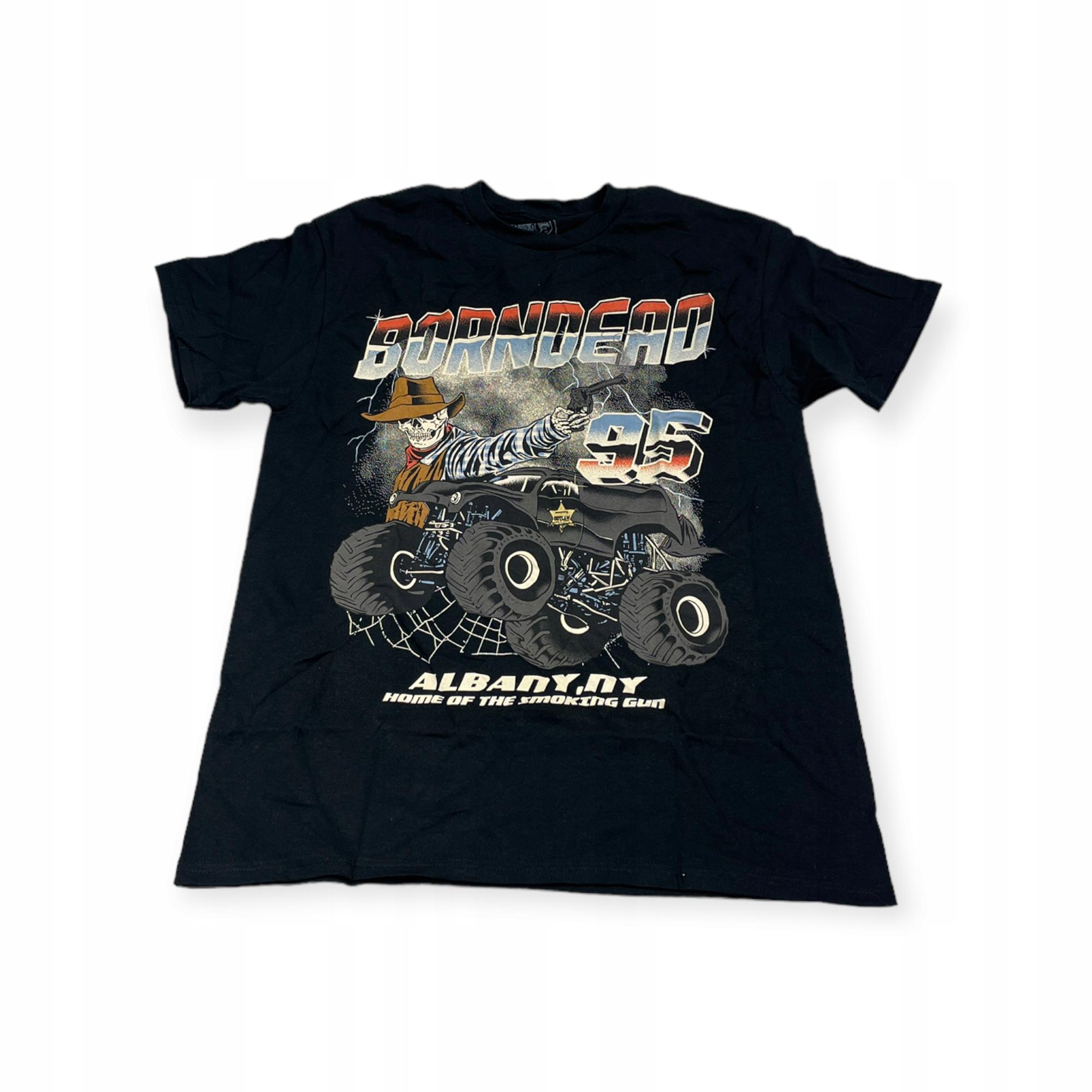 Outletup-clothes Koszulka T-shirt męski okrągły dekolt SPENCER'S BORN DEAD M