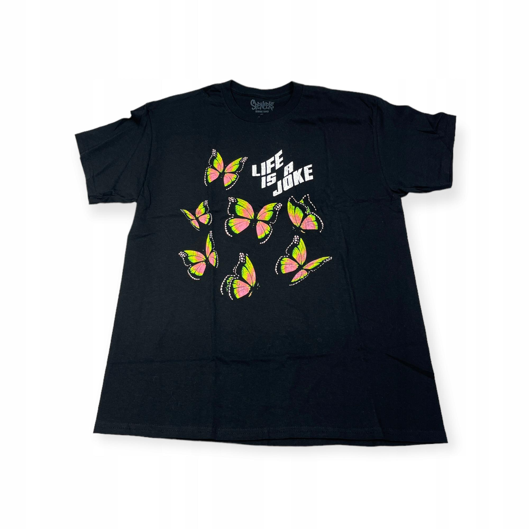 Outletup-clothes Koszulka T-shirt męski okrągły dekolt SPENCER'S L