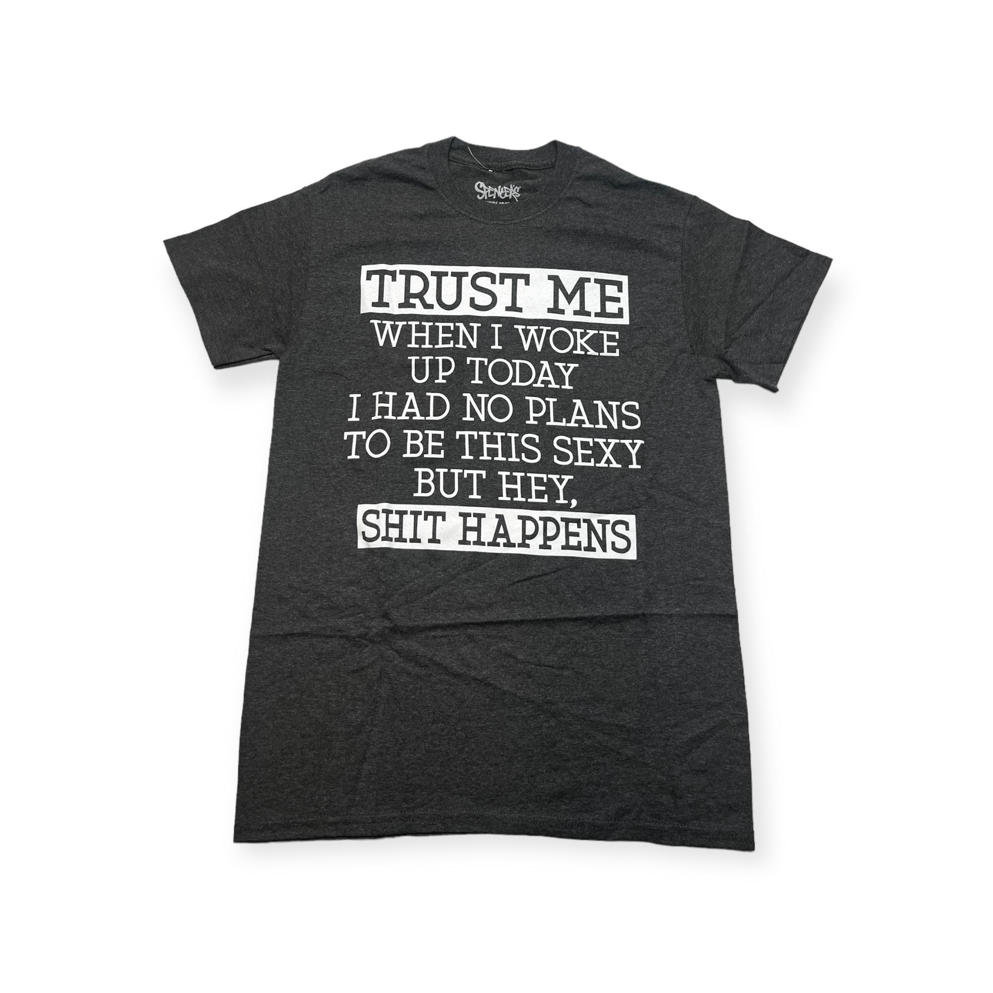 Outletup-clothes Koszulka T-shirt męski okrągły dekolt SPENCER'S NADRUK 2XL