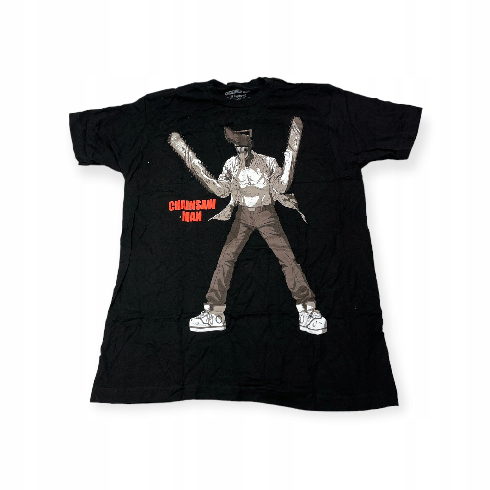Outletup-clothes Koszulka T-shirt męski okrągły dekolt SPENCER'S CHAINSAW MAN L