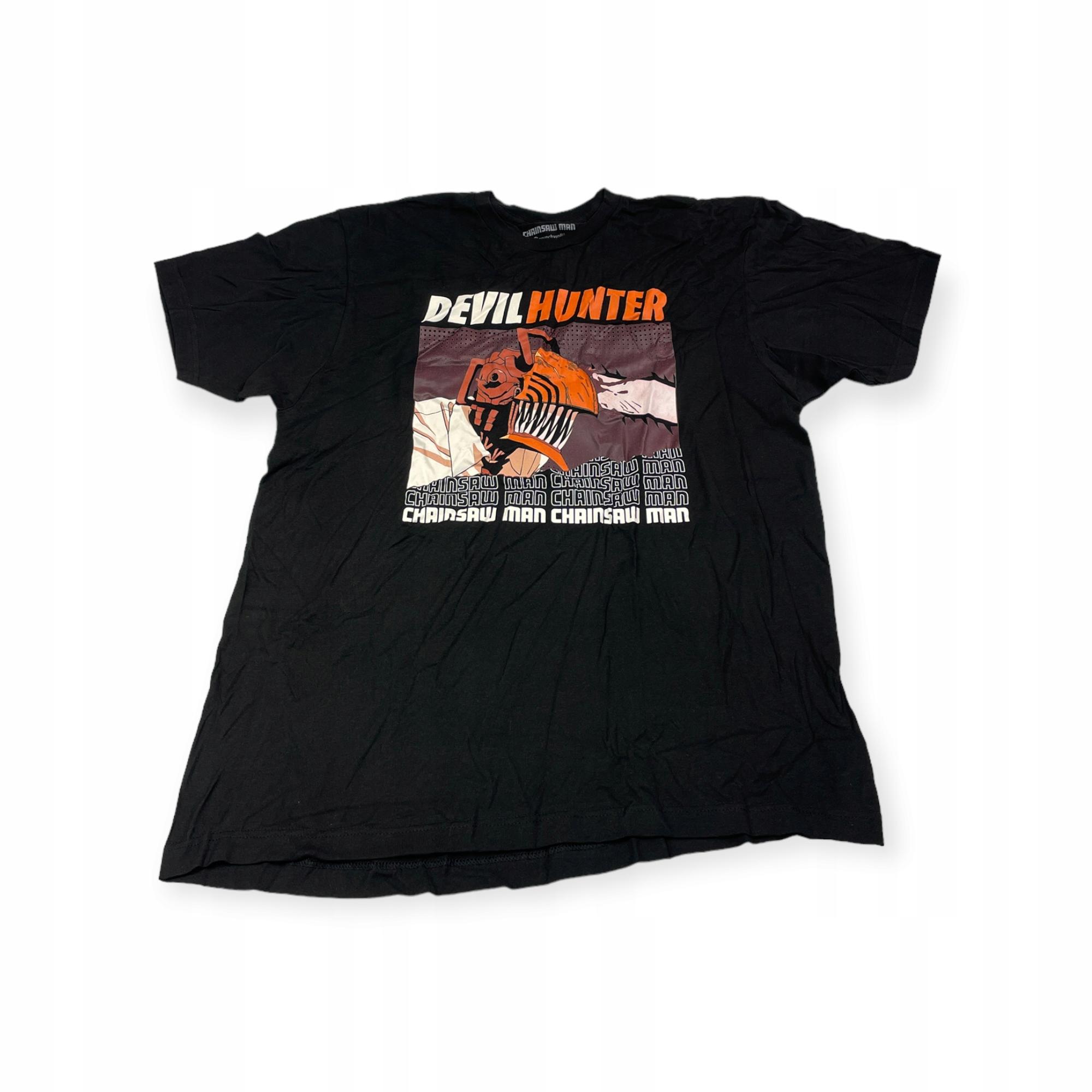Outletup-clothes Koszulka T-shirt męski okrągły dekolt SPENCER'S CHAINSAW MAN L