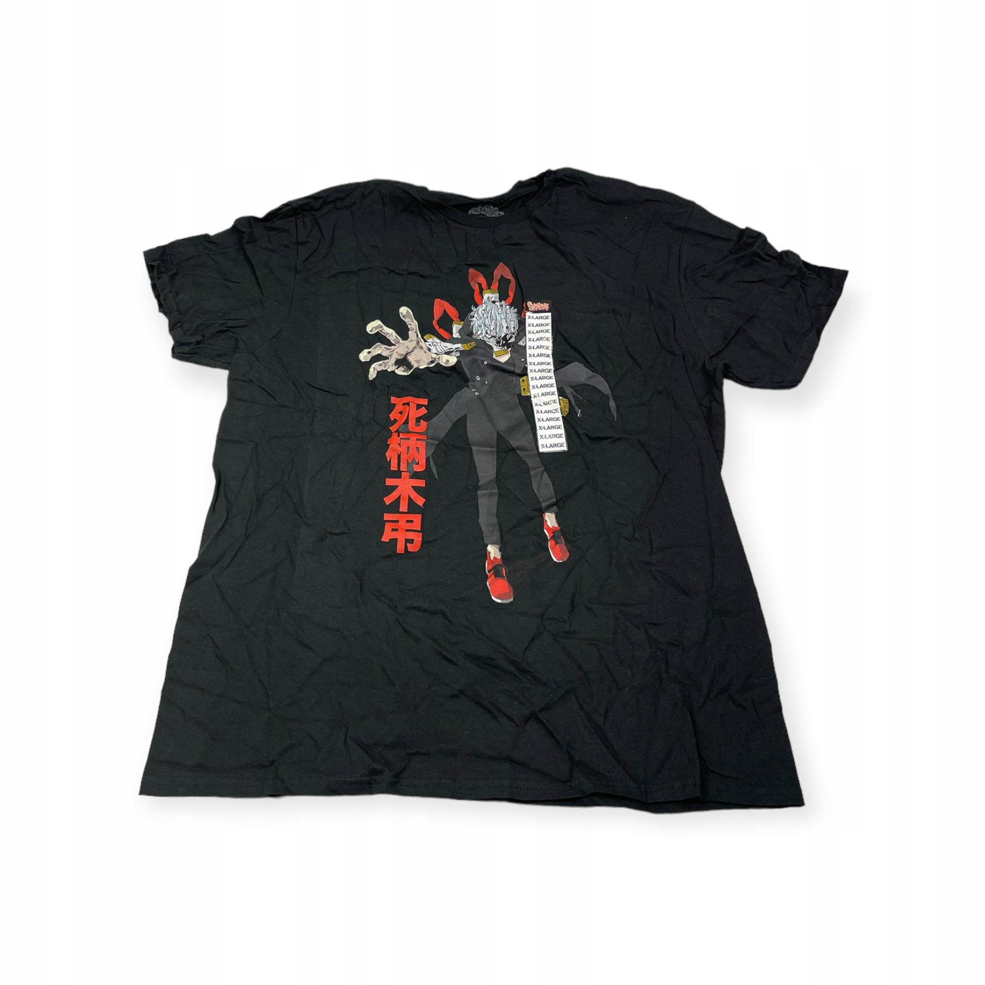 Outletup-clothes Koszulka T-shirt męski okrągły dekolt SPENCER'S MY HERO ACADEMIA XL