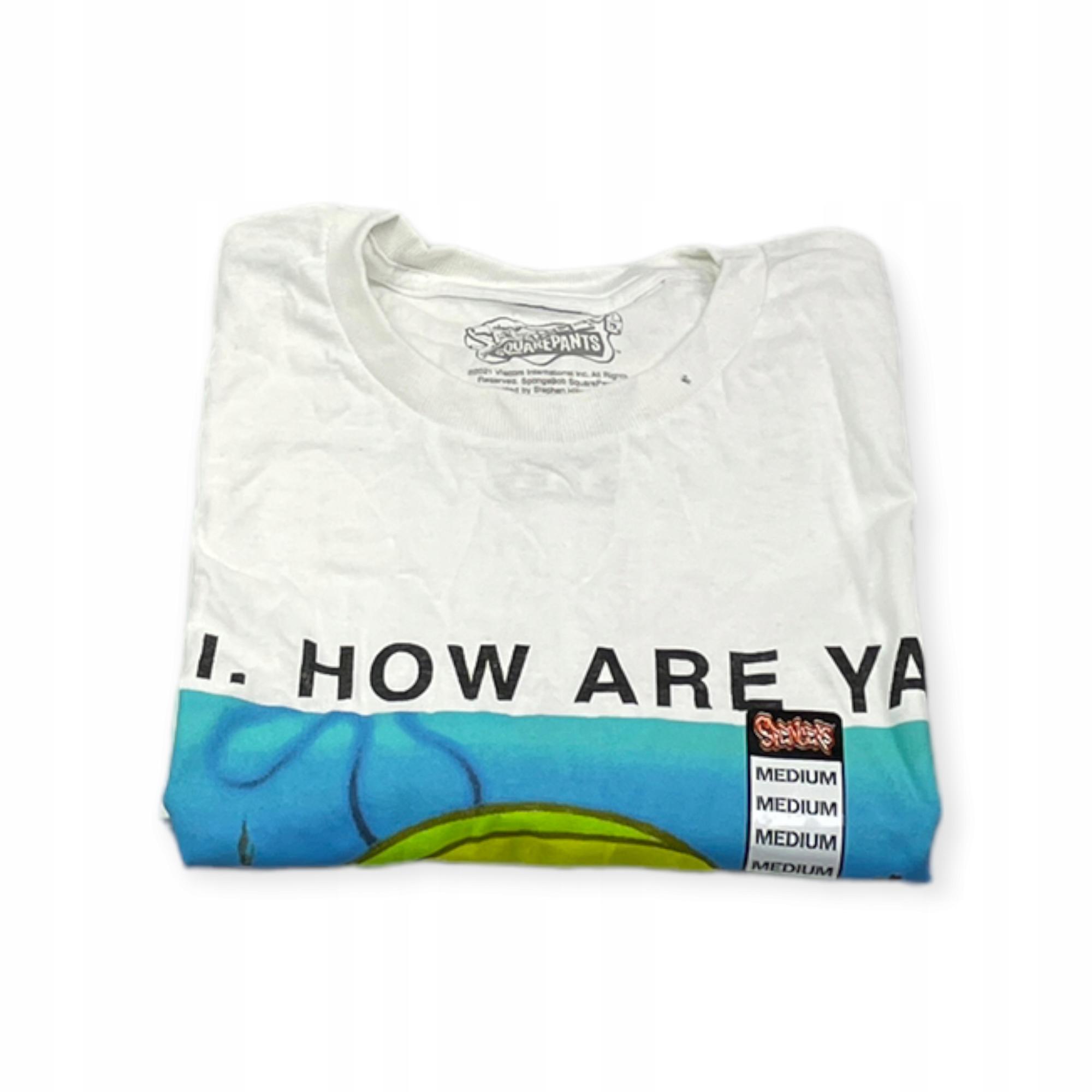 Outletup-clothes Koszulka T-shirt męski okrągły dekolt SPENCER'S SpongeBob M