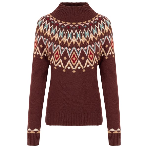 Sherpa  Women's Indu Eco Mock Neck - Wollen trui, rood