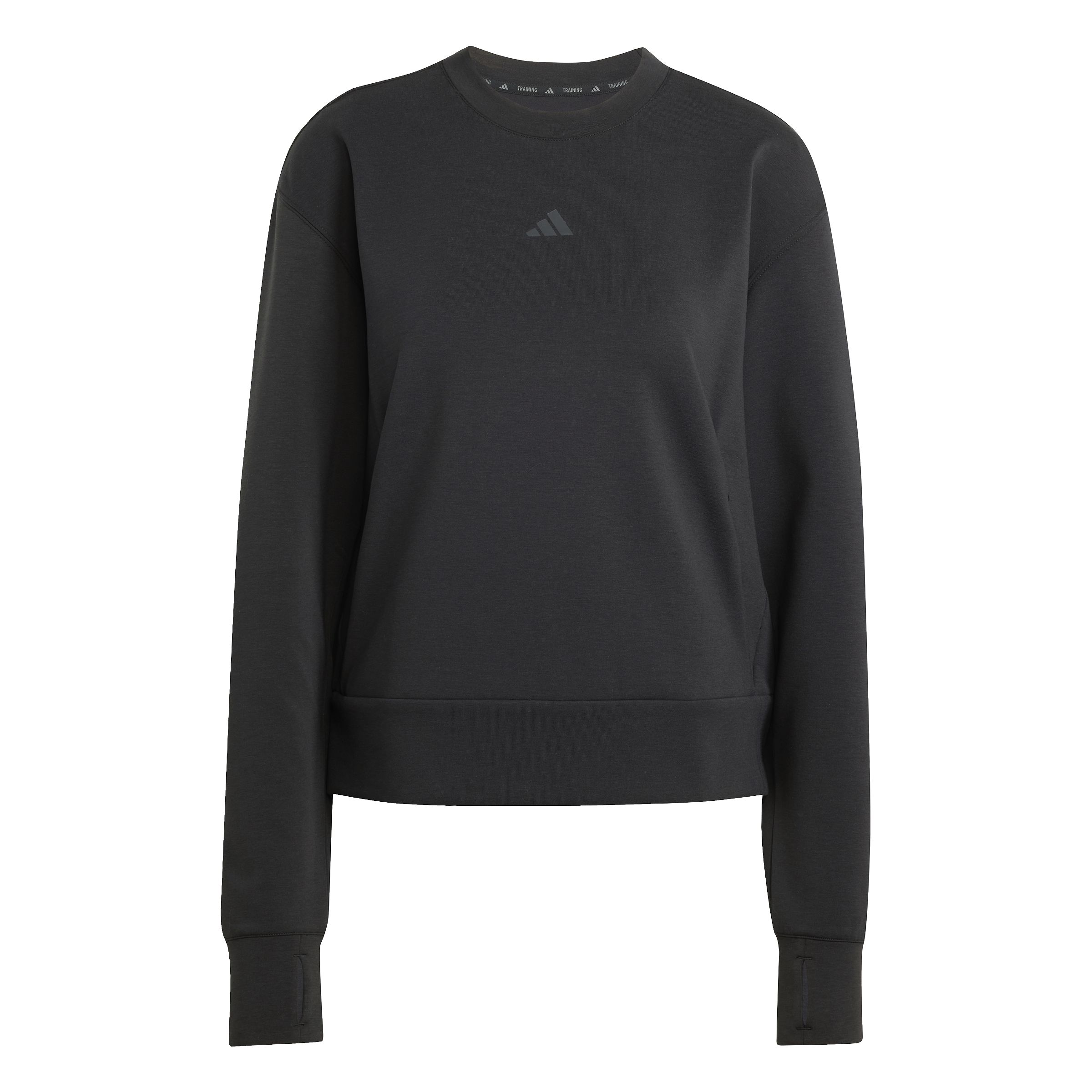 Adidas  Women's D4T Knit Crew - Trui, zwart