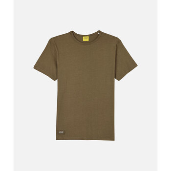 Oxbow T-shirt Korte Mouw  Top van licht katoen-linnen jacquardjersey TEIDE