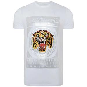 Ed Hardy T-shirt Korte Mouw  Tile-roar t-shirt