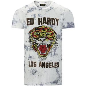 Ed Hardy T-shirt Korte Mouw  Los tigre t-shirt white