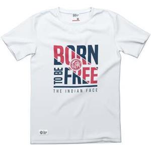 The Indian Face T-shirt Korte Mouw  Born to be Free