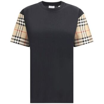 Burberry Overhemd  Contrasterende mouw TShirt Check Style