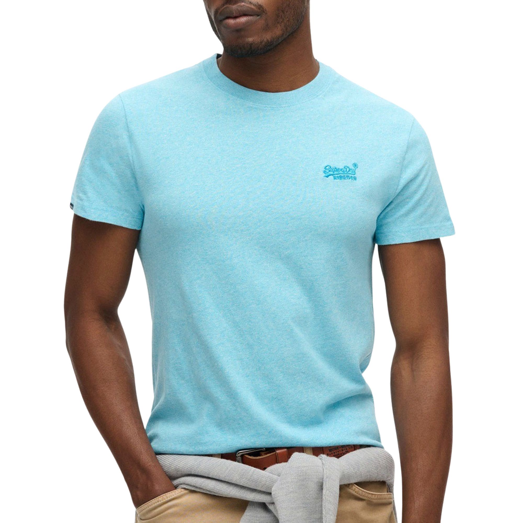 Superdry T-shirt Korte Mouw  Essentieel EMB-T-shirt met logo