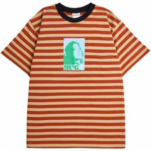 Rave T-shirt  Giallo stripped tee