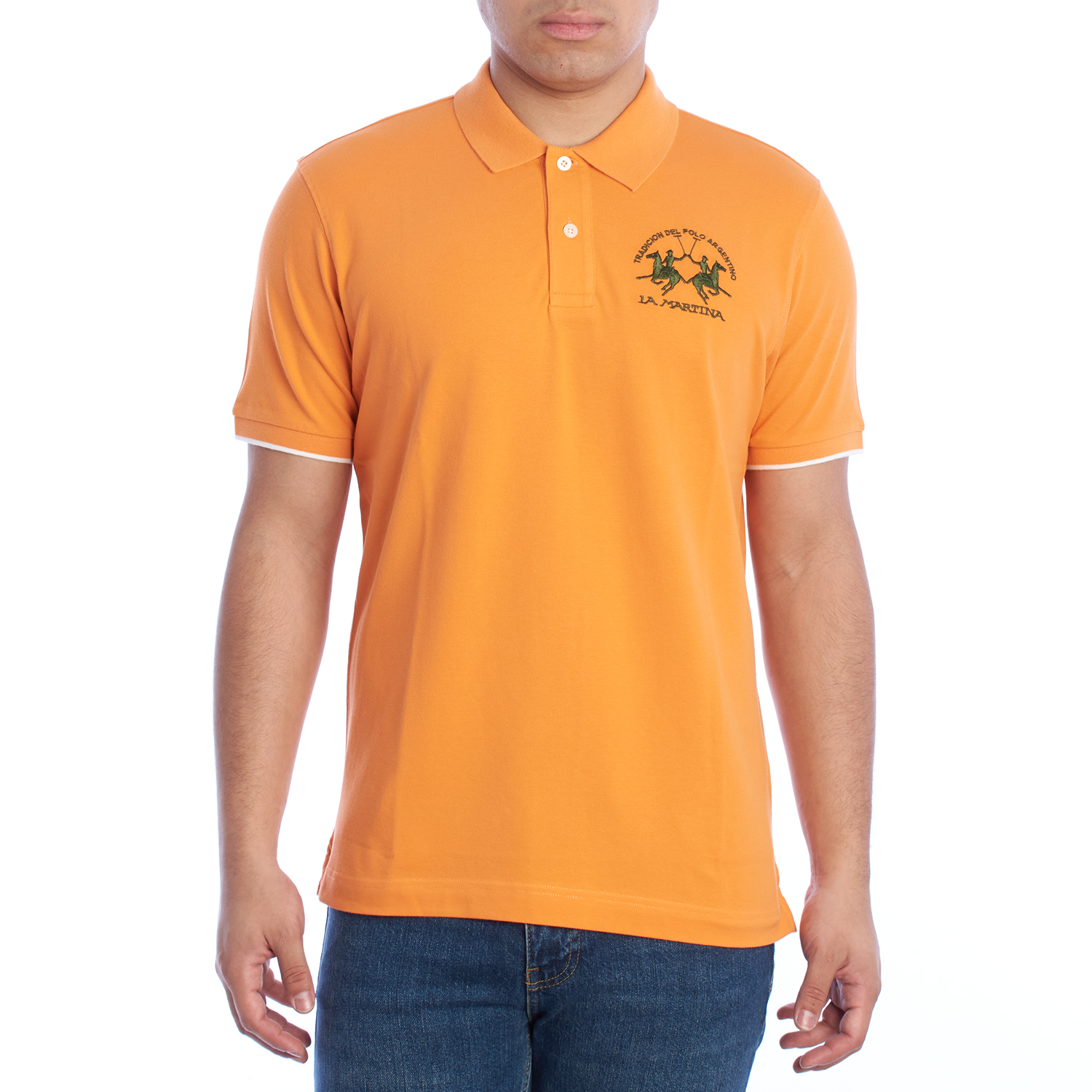 LA MARTINA T-shirt  Heren Polo Shirt Oranje