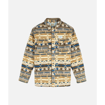 Oxbow Overhemd Lange Mouw  Gewatteerde bedrukte fleece SAUDADE