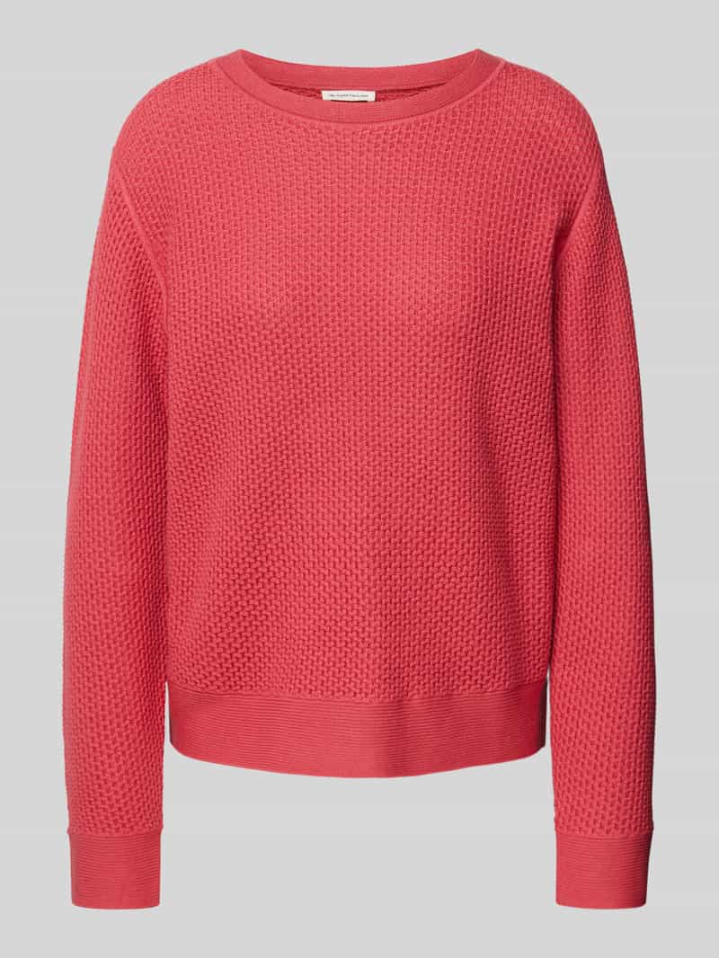 Tom Tailor Trui met ronde hals in tricot-look