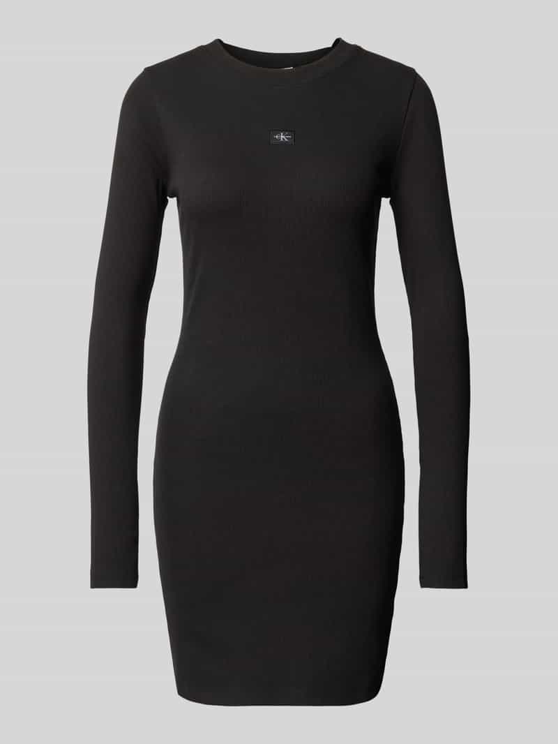 Calvin Klein Maxi-jurk WOVEN LABEL RIB SHORT DRESS