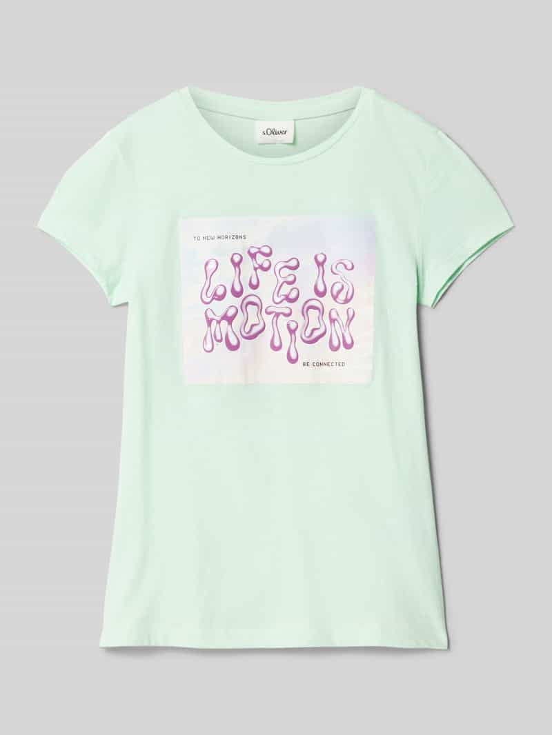 Tom Tailor Denim T-shirt met merkfrontprint